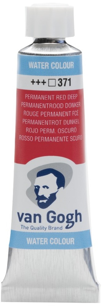 Farba akwarelowa Van Gogh 10ml Permanent Red Deep 371, Talens