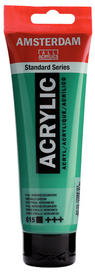 Farba akrylowa nr 615 emerald green 120ml, Amsterdam