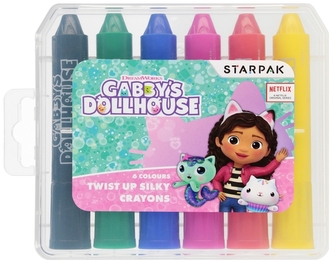 Kredki w sztyfcie wykręcane 6-kol. Gabby"s DH, Starpak