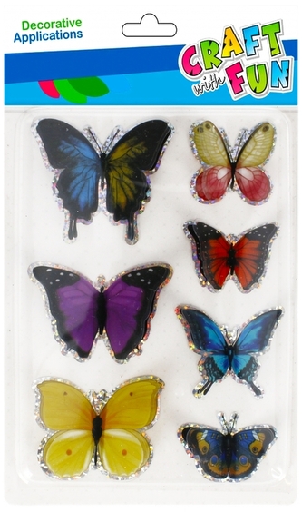 Naklej motyl 3D 7szt, Craft With Fun