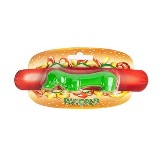 Gumka do ścierania Hot Dog Jamnik zielony, Trendhaus