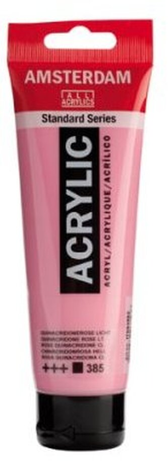 Farba akrylowa nr 385 quinacrid.rose lt.120ml, Amsterdam