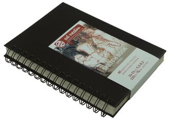 Szkicownik 14x21 cm 140g 80k. opr. twarda na sprali czar. ArtCreation, Talens