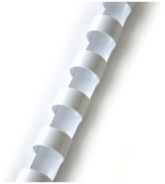 Grzbiety grzebieniowe 12.5 mm białe (do 105k) op. 100 szt., Argo