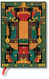 Notes Sybil Pye Bindings Lion"s Den Midi gładki 144 str., Paperblanks