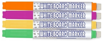 Marker suchościeralny M415 z wycierakiem kpl. 4-kolory pastelowe, Granit