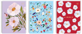 Kołonotes A5 80 k. kratka z perforacją HS Garden, Interdruk