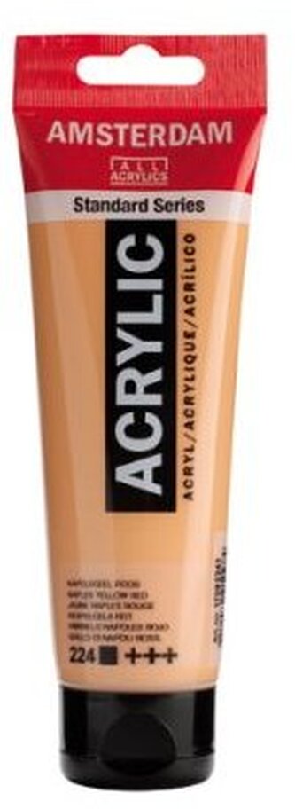 Farba akrylowa nr 224 neapolit. yellow red 120ml, Amsterdam