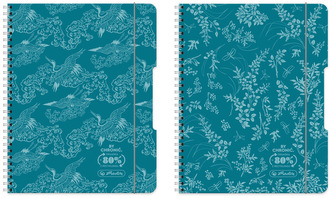 Brulion na spirali  B5 80k. Eco PP colors turkus, Herlitz