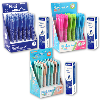 Długopisy wymazywalne Flexi Abra 24 szt.+20 szt.wkładów, Zestaw Promocyjny, Penmate