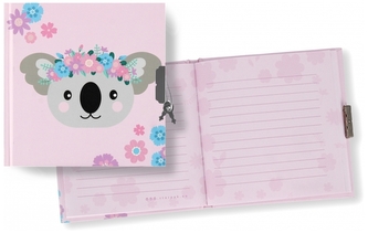 Pamiętnik zamykany 13,5x13,5cm Koala, Starpak