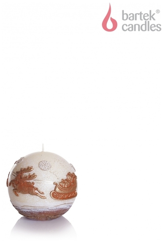 Świeca Renifer kula écru, Bartek Candles