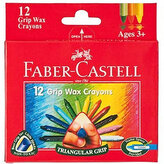 Kredki woskowe 12-kol. trójkątne, Faber-Castell