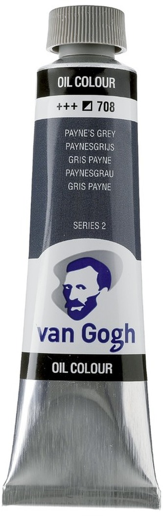 Farba olejna Van Gogh, 40ml Paynes Grey 708, Talens