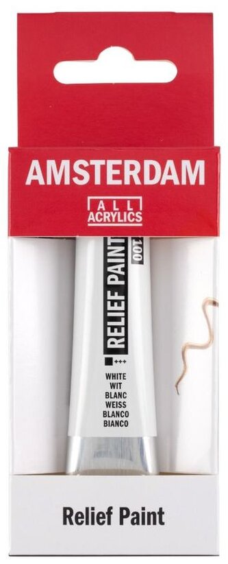 Farba konturowa Relief Paint 20 ml nr 1001 biała Amsterdam, Talens