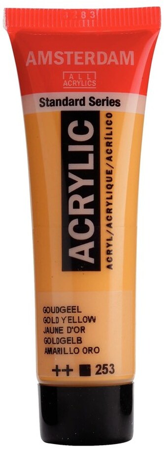 Farba akrylowa nr 253 gold yellow 20ml, Amsterdam
