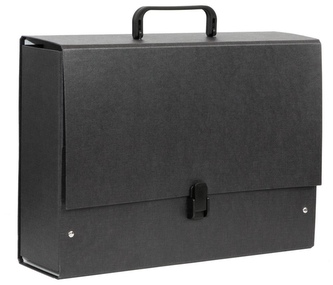 Teczka z rączką B4 Jumbo Ecoline czarna 35 x 25,5 x 10 cm, Tadeo