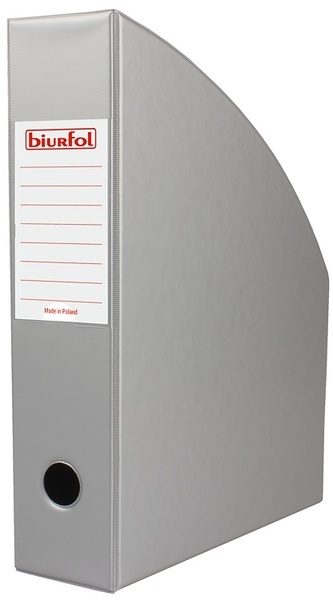 Pojemnik na czasopisma 7cm srebr.(silver) KSE-35-01, Biurfol