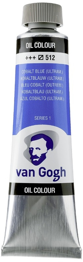 Farba olejna Van Gogh, 40ml Cobalt Blue Ultramarine 512, Talens