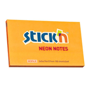 Notes s-prz.127x76 pomarańczowy neon Stick"n