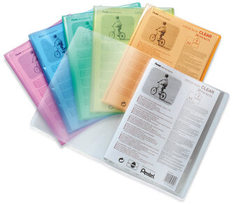 Album ofertowy 30 koszulek A4 róż.Clear, Pentel