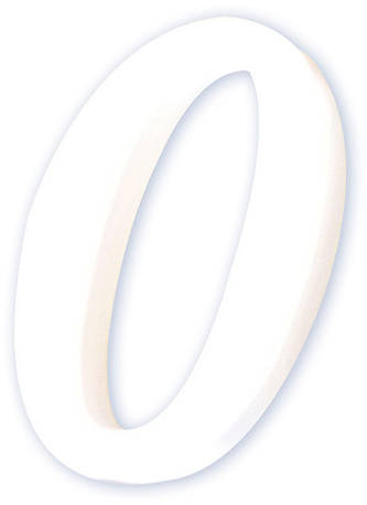 Cyfra mała „0” - 7,7 x 1,5 x 12cm. AC340, Decopatch