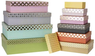 Zestaw pudełek PUG-22010-PR-HS 10szt., Rozette