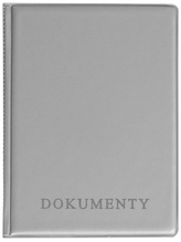 Okładka na dokumenty z dowodem rejestracyjnym silver, Biurfol