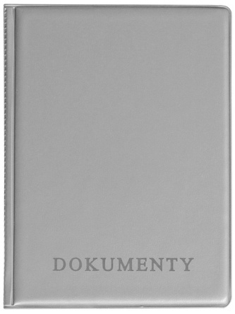 Okładka na dokumenty z dowodem rejestracyjnym silver, Biurfol
