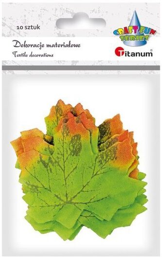 Liście op. 10szt. zielone FY-001(g), Craft Fun