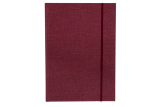 Szkicownik Rysownik  z gumką A4 80k tw.opr bordowy, Kreska