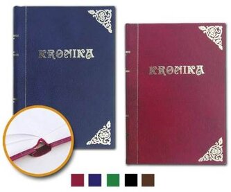 Kronika A4 szyta pionowa zielona, Barbara