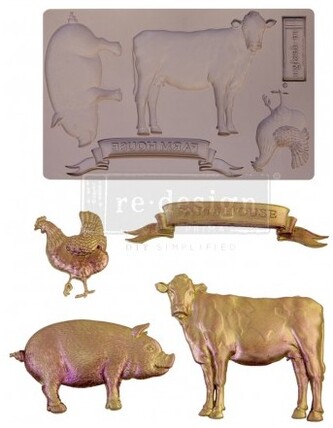 Foremka silikonowa Redesign 20x13 Farm Animals, Prima