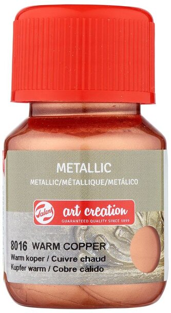 Farba akrylowa metaliczna 30ml Warm Copper 8016, Talens