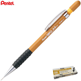 Ołówek automatyczny 0.9 mm 120 A3DX beżowy korpus A-319-Y, Pentel