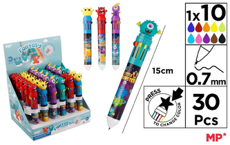 Długopis wielokolorowy 10w1 Potwory 0,7mm Fantasy, Main Paper