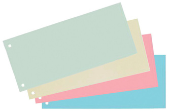 Przekładki 1/3 A4 j. zielone op. 100 szt., Oxford