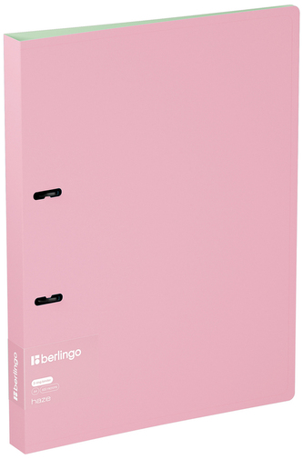 Segregator 2-ringowy Haze, z wewnętrzną kieszonką, różowo-turkusowy, Berlingo