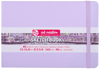 Szkicownik 21x14,8 pastelowy fiolet Art Creation, Talens