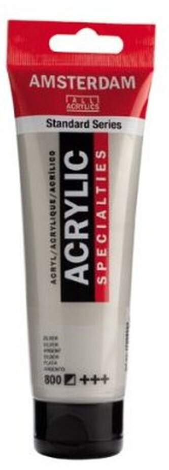 Farba akrylowa nr 800 silver 20ml, Amsterdam