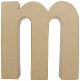 Litera fantazyjna "M" z masy papierowej AC406, Decopatch