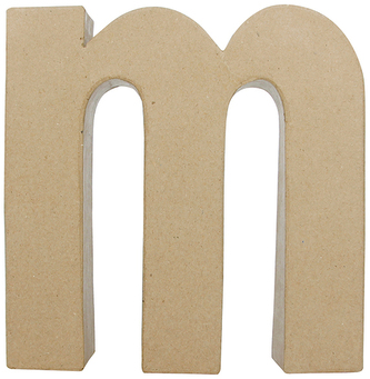 Litera fantazyjna "M" z masy papierowej AC406, Decopatch