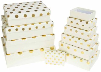 Zestaw pudełek PUG-22037-PR set 10szt., Rozette