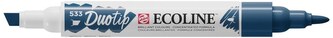 Marker dwustr. okr./ścięty Ecoline Duo Indigo 533, Talens