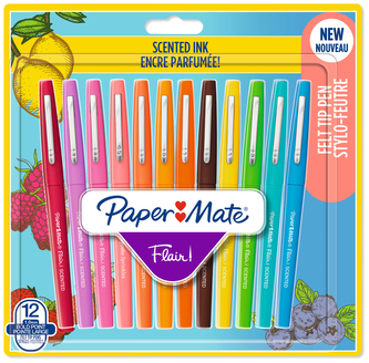 Pisaki Flair Scented zapachowe 12szt, Paper Mate