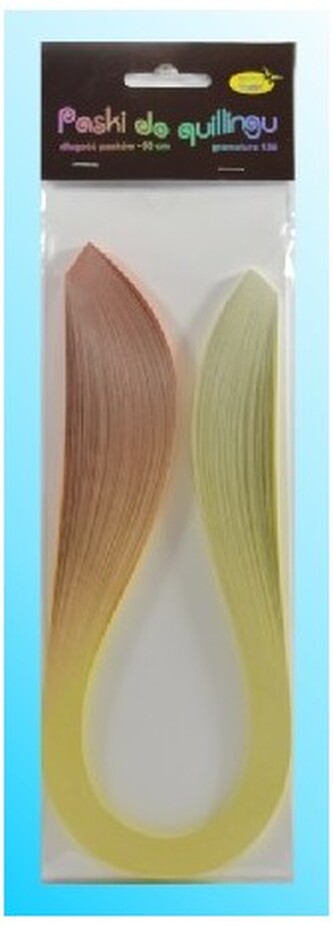 Paski cieniowane 5 mm x 48 cm op. 100 szt. gm.120 żółte, Galeria Hobby