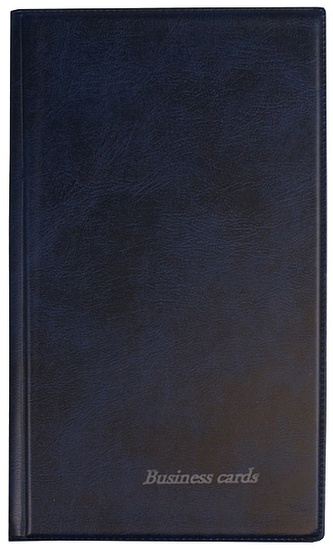 Wizytownik na 48 szt. 3-wiz na str. Lux granat WI-22-02, Biurfol