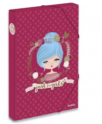 Teczka z gumką box A4 Just 4 Girls AM19045, Ambar