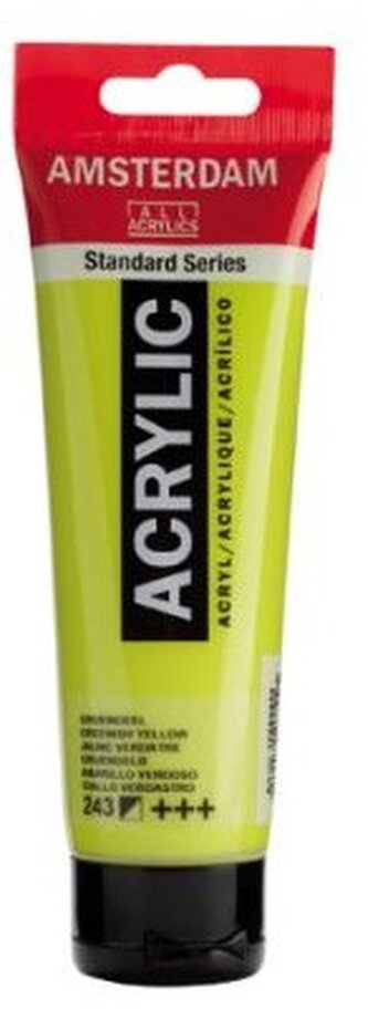 Farba akrylowa nr 243 greenish yellow 120ml, Amsterdam