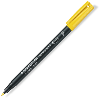 Foliopis Lumocol. F żółty, Staedtler